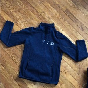 AXiD embroidered quarter zip sweatshirt